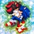 Size: 2048x2048 | Tagged: safe, artist:ckuzusouda, shadow the hedgehog, sonic the hedgehog, cute, flower, gay, grass, licking, shadow x sonic, shadowbetes, shipping, sonabetes
