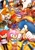 Size: 2895x4096 | Tagged: safe, artist:amba_si, amy rose, big the cat, cream the rabbit, e-123 omega, knuckles the echidna, miles "tails" prower, rouge the bat, shadow the hedgehog, sonic the hedgehog, vector the crocodile, alternate outfit, clenched fists, clothes, coin, eyes closed, group, hand on hip, holding something, legs crossed, looking at viewer, looking offscreen, mouth open, one piece, open smile, sitting, smile, smiling at viewer, standing