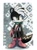 Size: 743x997 | Tagged: safe, artist:uyenmiumilk, geoffrey st. john, skunk, 2017, abstract background, looking offscreen, low res, male, solo, standing