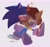 Size: 2688x2504 | Tagged: safe, artist:marychic3908, sally acorn, sonic the hedgehog, chipmunk, hedgehog, 2026, blushing, cute, duo, female, hand on another's back, hand on another's face, heart, kiss marks, lipstick, looking at viewer, male, sally x sonic, sally's vest and boots, shipping, simple background, smile, straight, white background