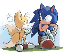 Size: 1766x1445 | Tagged: safe, artist:leum439, miles "tails" prower, sonic the hedgehog