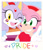 Size: 1280x1473 | Tagged: safe, artist:manic4ever-bases, artist:shieldlightningarts, amy rose, blaze the cat, cat, hedgehog, 2026, amy x blaze, base used, bisexual, bisexual pride, dress, duo, english text, face paint, holding each other, lesbian, lesbian pride, pride, pride month, selfie, shipping, smile, text