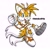 Size: 2048x2048 | Tagged: safe, artist:blnk01z, artist:blnkn01z, miles "tails" prower, 2026, alternate outfit, clothes, fully clothed, goggles, goggles on head, holding something, mp3 player, signature, simple background, solo, style emulation, treads, uekawa style, white background, wire