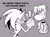Size: 2048x1535 | Tagged: safe, artist:expiredsalamii, sonic the hedgehog, hedgehog, 2026, crossover, dialogue, duo, duo male, english text, eyes closed, flat colors, grey background, handshake, male, monochrome, rayman, simple background, smile, standing, text, unknown species