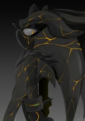Size: 1400x2000 | Tagged: safe, artist:rapyier1, silver the hedgehog, 2026, gradient background, greyscale, lidded eyes, looking at viewer, monochrome, solo, spot color, standing