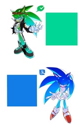 Size: 688x1024 | Tagged: safe, artist:danshasoni, scourge the hedgehog, sonic the hedgehog