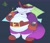 Size: 2048x1768 | Tagged: safe, artist:swatch_txt, nack the weasel, 2026, drink, fat, flat colors, frown, holding something, juice, one fang, overweight, solo, standing, straw