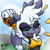 Size: 1080x1080 | Tagged: safe, artist:n0p-matrix, tangle the lemur, lemur, 2026, chest fluff, clouds, daytime, eyes closed, female, idw sonic the hedgehog, mouth open, open smile, outdoors, signature, smile, solo, stretching