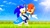 Size: 1920x1080 | Tagged: safe, artist:pixelrush, sally acorn, sonic the hedgehog, chipmunk, hedgehog, 2022, 3d, blender, carrying them, crepuscular rays, daytime, duo, eyes closed, fat, fat sally acorn, female, field, grass, grass field, male, outdoors, sally x sonic, sally's ringblader outfit, shipping, shrugging, straight, sun, sunlight