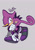 Size: 1280x1811 | Tagged: safe, artist:prinklv2, espio the chameleon, lizard, 2026, chameleon, flat colors, frown, grey background, holding something, kunai knife, looking at viewer, male, posing, signature, simple background, solo, treads, weapon