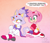 Size: 985x847 | Tagged: safe, artist:metalpandora, amy rose, blaze the cat, 2026, amy x blaze, amybetes, blazebetes, blushing, brush, brushie, brushing tail, duo, gradient background, lesbian, shipping