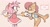 Size: 2022x1093 | Tagged: safe, artist:frechiiie, amy rose, sally acorn, 2025, amy x sally, blushing, duo, flat colors, kiss, kiss on hand, lesbian, one fang, sallamy, shipping, standing, straw.page