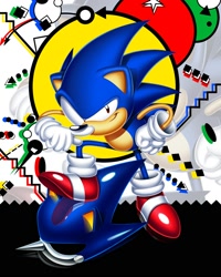 Size: 1600x2000 | Tagged: safe, artist:oneloafposting, metal sonic, sonic the hedgehog, hedgehog, classic sonic, classic sonic (universe), male