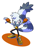 Size: 800x1067 | Tagged: safe, artist:rikdraws, tangle the lemur, lemur, 2018, arms out, female, idw sonic the hedgehog, looking at viewer, shadow (lighting), signature, simple background, smile, solo, white background