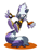 Size: 800x1067 | Tagged: safe, artist:rikdraws, tangle the lemur, lemur, 2018, arms out, female, idw sonic the hedgehog, looking at viewer, mouth open, open smile, shadow (lighting), signature, simple background, smile, solo, tail stand, treads, white background