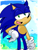 Size: 906x1208 | Tagged: safe, artist:theeyzmaster, sonic the hedgehog, hand on hip, lidded eyes, looking at viewer, mouth open, solo