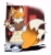 Size: 1191x1280 | Tagged: safe, artist:tails337, miles "tails" prower, fox, 2026, aged up, beanbrows, black shoes, clothes, fully clothed, fur markings, hand in pocket, lidded eyes, looking offscreen, male, needs more jpeg, outline, pants, pawpads, shoes, signature, smile, solo, standing, sweater, white outline