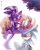 Size: 2299x2874 | Tagged: dead source, safe, artist:holivi, blaze the cat, silver the hedgehog, cat, hedgehog, bench, blaze x silver, duo, eyes closed, female, flower, male, shipping, sitting, straight