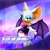 Size: 2048x2048 | Tagged: safe, artist:tailbiscuits, rouge the bat, bat, 2026, 3d, character name, clothes, echo background, english text, female, lidded eyes, looking at viewer, mid-air, mouth open, open smile, outline, rouge's heart top, smile, solo, text