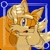 Size: 2000x2000 | Tagged: safe, artist:maxartist1537, miles "tails" prower, fox, 2026, blue background, looking at viewer, male, mouth open, one eye closed, pose, simple background, solo