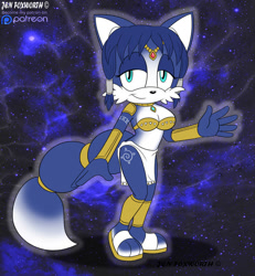Size: 859x930 | Tagged: safe, artist:foxbeast, krystal (star fox), mobianified