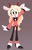 Size: 778x1200 | Tagged: safe, artist:s3tok41b4, goat, charlie morningstar, eye clipping through hair, female, hazbin hotel, mobianified, mouth open, outline, simple background, solo, white outline