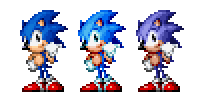 Size: 204x102 | Tagged: safe, artist:johnmuffin, sonic the hedgehog, hedgehog, sonic mania, sonic the hedgehog (1991), 2017, classic sonic, classic sonic (universe), looking at viewer, male, pixel art, pointing, simple background, smile, solo, sonic the hedgehog 3, sprite, standing, transparent background, triality
