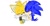 Size: 800x415 | Tagged: safe, artist:riri_galpal, miles "tails" prower, nine, sonic the hedgehog, fox, hedgehog, 2023, blushing, cute, duo, eyes closed, gay, heart, holding hands, male, nine x sonic, nuzzle, shipping, simple background, smile, sonabetes, sonic x tails, tailabetes, wagging tail, white background