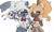 Size: 1171x698 | Tagged: safe, artist:170cmlove, tangle the lemur, whisper the wolf, lemur, wolf, clothes, duo, female, flat colors, lesbian, pose, school uniform, shipping, simple background, tangle x whisper, white background