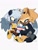 Size: 750x1000 | Tagged: safe, artist:frostiios, tangle the lemur, whisper the wolf, lemur, wolf, blushing, cute, duo, heart, holding something, lesbian, looking at each other, one eye closed, pride, shipping, simple background, smile, t4t, tangabetes, tangle x whisper, trans girl tangle, trans girl whisper, trans male, trans pride, transgender, whispabetes, white background