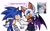 Size: 1900x1159 | Tagged: safe, artist:l4zy_4le, rouge the bat, sonic the hedgehog, bat, hedgehog, 2025, butt, duo, female, finger under chin, flirting, hand on hip, looking at each other, male, redraw, reference inset, rouge x sonic, shipping, simple background, spanish text, straight, talking, text, white background