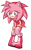 Size: 775x1264 | Tagged: safe, artist:proboom, amy rose, hedgehog, 2015, bending over, clothes, eyelashes, female, hand on knee, looking at viewer, outline, simple background, smile, solo, standing, transparent background