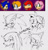 Size: 723x750 | Tagged: safe, artist:cutieidel, amy rose, knuckles the echidna, miles "tails" prower, sonic the hedgehog, echidna, fox, hedgehog, sonic shuffle, 2026, amy is not amused, angry, cross popping vein, faic, female, frown, grey background, group, headshot, knuckles is not amused, line art, looking at viewer, male, monochrome, mouth open, redraw, reference inset, signature, simple background, sonic is not amused, squiggle, squinting, sweatdrop, tails is not amused, tears, unamused