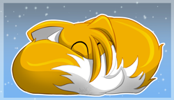 Size: 1842x1067 | Tagged: safe, artist:andrillia, miles "tails" prower, sleeping