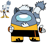 Size: 2000x2000 | Tagged: safe, artist:tjf, tangle the lemur, among us, crossover