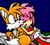 Size: 634x567 | Tagged: safe, artist:umbra-flower, amy rose, miles "tails" prower, fox, hedgehog, 2008, amy's halterneck dress, clothes, dress, duo, eyes closed, female, frown, grass, leaning, leaning on them, looking at them, male, mouth open, nighttime, outdoors, sitting, sleeping, star (sky)