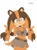 Size: 2632x3510 | Tagged: safe, artist:soranygyart, sticks the badger, badger, female, head tilt, lidded eyes, mouth open, pointing, simple background, solo, white background