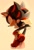 Size: 824x1200 | Tagged: safe, artist:akarpii1, shadow the hedgehog, hedgehog, 2026, beige background, chest fluff, claws, crossover, ear fluff, epic games, fortnite, fortnite shadow, frown, lineless, looking offscreen, male, mid-air, side view, simple background, solo, treads