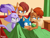 Size: 2206x1670 | Tagged: suggestive, artist:byghosteduard, blaze the cat, sally acorn, sonic the hedgehog, tiara boobowski, cat, chipmunk, hedgehog, bed, bedroom, blanket, blushing, female, indoors, looking offscreen, male, manx cat, naked, open mouth, pillow, polyamory, sally x sonic, shipping, sitting, sonaze, sonic x tiara, straight