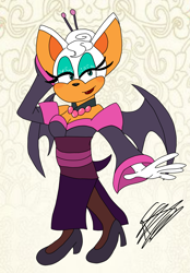 Size: 2521x3615 | Tagged: safe, artist:aso-designer, rouge the bat