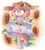 Size: 850x940 | Tagged: safe, artist:scruffiberri, amy rose, hedgehog, amybetes, beautiful, clothes, cottagecore, cute, dress, female, flower, fully clothed, hat, plant, smile, solo, sunflower