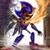 Size: 1080x1080 | Tagged: safe, artist:vixy6666, metal sonic, 2026, backlighting, black sclera, fire, glowing eyes, looking at viewer, reaching towards the viewer, ring (jewelry), robot, shine, solo, sonic and the secret rings, standing