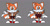 Size: 1253x654 | Tagged: safe, artist:shokapic, miles "tails" prower, fox, clothes, cute, duality, eyelashes, female, flat colors, gender swap, grey background, jacket, mod, overalls, shirt, shorts, simple background, smile, solo, sonic the hedgehog forever, standing, tailabetes
