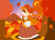 Size: 1879x1409 | Tagged: safe, artist:captainquack64, vanilla the rabbit, rabbit, alternate outfit, autumn, clothes, day, female, forest, looking offscreen, standing, tree