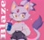 Size: 2048x1850 | Tagged: safe, artist:catfrans, blaze the cat, cat, alternate outfit, character name, drink, female, glasses, hand in pocket, holding something, looking offscreen, shorts, smoothie, solo, sweater