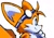 Size: 1347x932 | Tagged: safe, artist:redezrookie, miles "tails" prower, fox, 2026, cheek fluff, chest fluff, ear fluff, eyewear on head, finger under chin, goggles, goggles on head, looking offscreen, male, side view, simple background, smile, solo, tail fluff, tan nose, white background