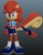 Size: 668x864 | Tagged: safe, artist:steelyproductions, sally acorn, chipmunk, hybrid, squirrel, 2026, 3d, alternate outfit, alternate universe, blender (medium), female, gradient background, hand on hip, redesign, solo, standing