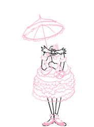 Size: 828x1125 | Tagged: safe, artist:pluxiow, robotnik, human, crossdressing, dress, lolita, male, solo, sweet lolita, umbrella