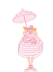 Size: 828x1125 | Tagged: safe, artist:pluxiow, robotnik, human, bow, crossdressing, dress, lolita, male, solo, sweet lolita, umbrella