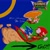 Size: 2048x2048 | Tagged: safe, artist:superguy551, knuckles the echidna, miles "tails" prower, sonic the hedgehog, sonic origins, 2022, abstract background, classic knuckles, classic sonic, classic sonic (universe), classic tails, dust clouds, flying, logo, mouth open, running, smile, spinning tails, team sonic, trio
